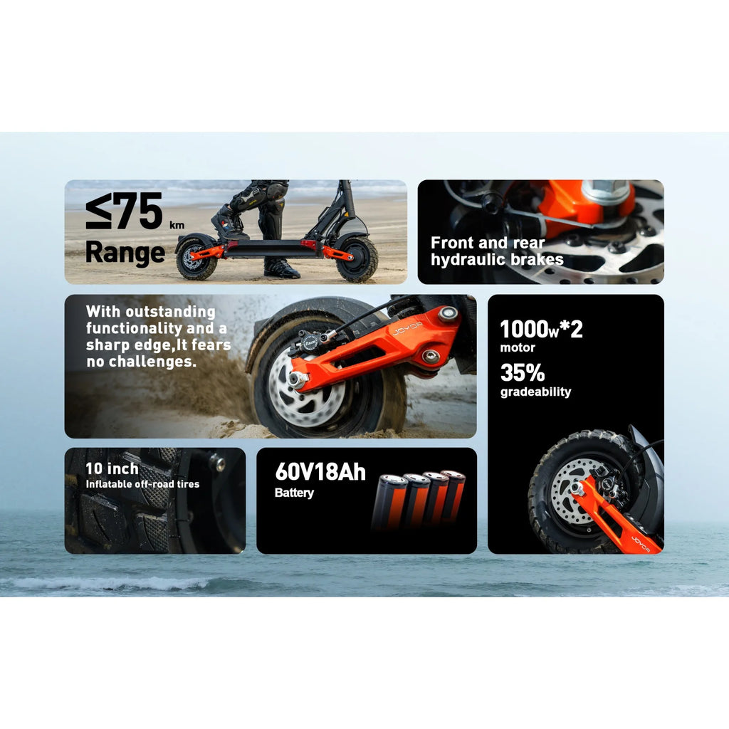 Joyor T10 – Trottinette électrique Double Moteur